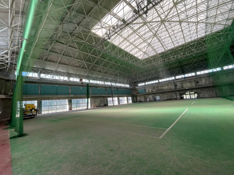 施工記録 スポーツ施設の点検作業を行いました 1