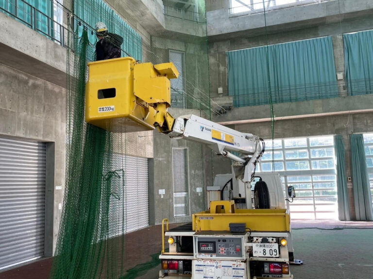 施工記録 スポーツ施設の点検作業を行いました 2