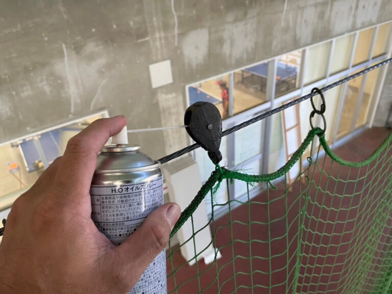 施工記録 スポーツ施設の点検作業を行いました 4